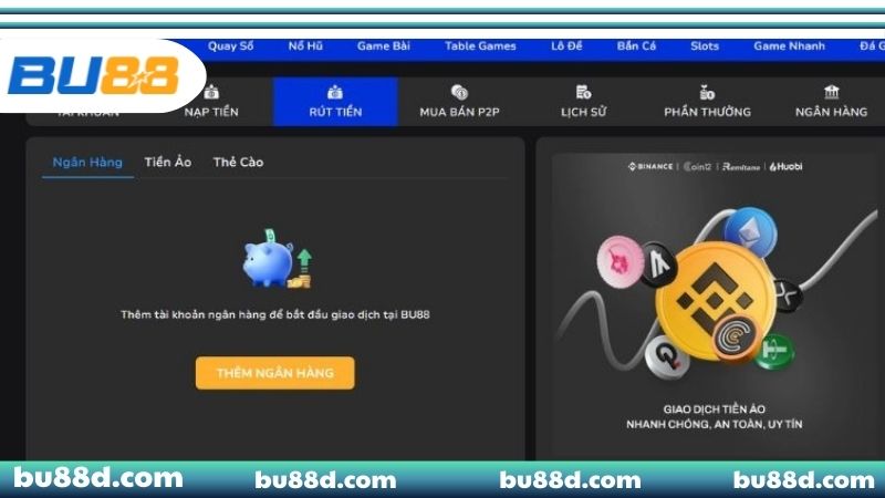 Rút Tiền BU88 - Giao Dịch Nhanh Chóng & Bảo Mật Thông Tin BU88 áp dụng phương thức rút tiền qua Momo