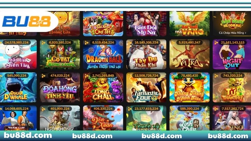 Các tựa game nổ hũ BU88 hấp dẫn nhất