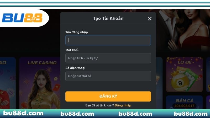 Đăng Ký BU88 - Quy Trình Chi Tiết, An Toàn Cho Người Mới Hướng dẫn các bước đăng ký BU88 nhanh chóng