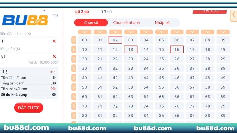 Lô Đề B*88 - Sảnh Cược Lý Tưởng Cho Những Tín Đồ Số Học Hướng dẫn chơi lô đề tại BU88