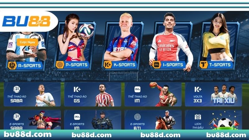 Tìm hiểu về sảnh thể thao BU88